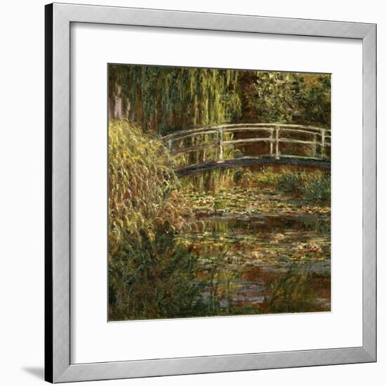 Le Bassin Aux Nympheas: Harmonie Rose-Claude Monet-Framed Giclee Print