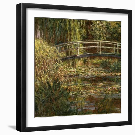 Le Bassin Aux Nympheas: Harmonie Rose-Claude Monet-Framed Giclee Print