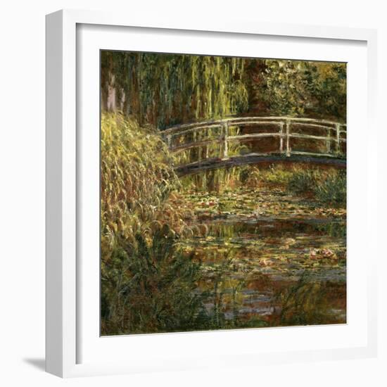 Le Bassin Aux Nympheas: Harmonie Rose-Claude Monet-Framed Giclee Print