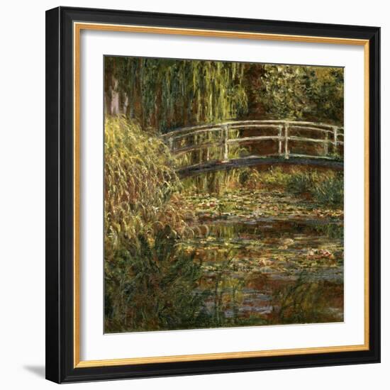 Le Bassin Aux Nympheas: Harmonie Rose-Claude Monet-Framed Giclee Print