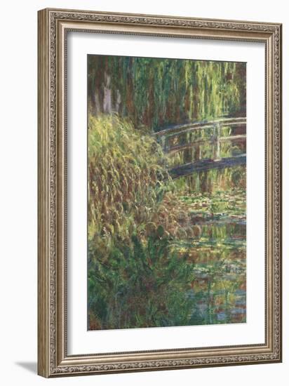 Le Bassin aux nymphéas : harmonie rose-Claude Monet-Framed Giclee Print