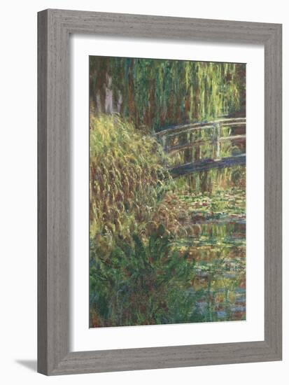 Le Bassin aux nymphéas : harmonie rose-Claude Monet-Framed Giclee Print