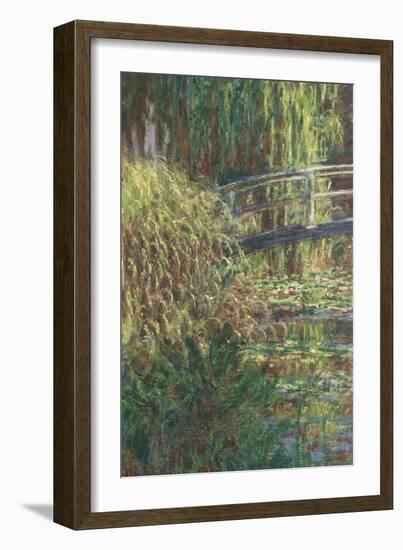 Le Bassin aux nymphéas : harmonie rose-Claude Monet-Framed Giclee Print