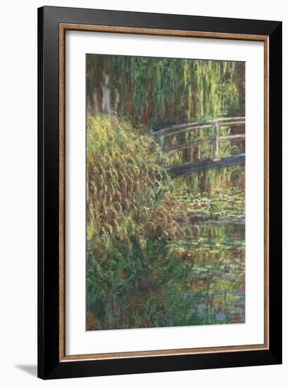 Le Bassin aux nymphéas : harmonie rose-Claude Monet-Framed Giclee Print