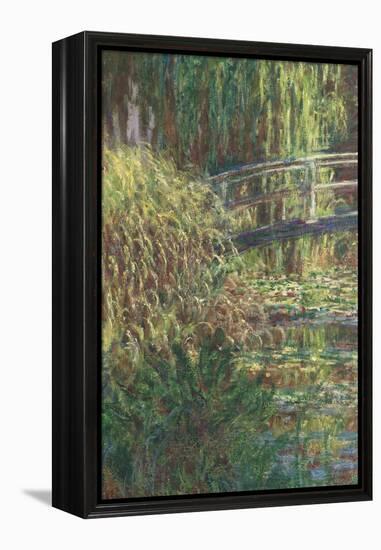 Le Bassin aux nymphéas : harmonie rose-Claude Monet-Framed Premier Image Canvas