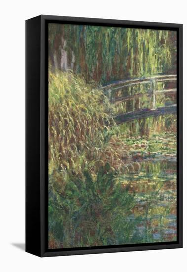 Le Bassin aux nymphéas : harmonie rose-Claude Monet-Framed Premier Image Canvas