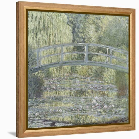 Le Bassin aux nymphéas : harmonie verte-Claude Monet-Framed Premier Image Canvas