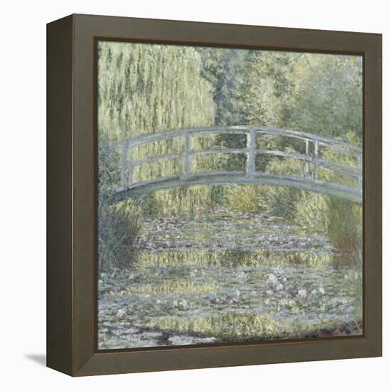 Le Bassin aux nymphéas : harmonie verte-Claude Monet-Framed Premier Image Canvas