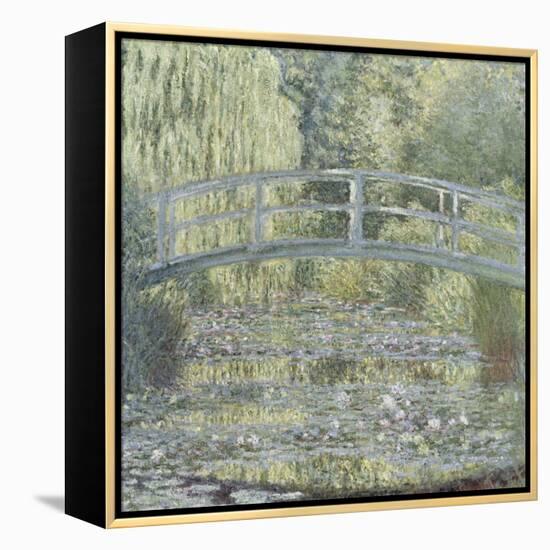 Le Bassin aux nymphéas : harmonie verte-Claude Monet-Framed Premier Image Canvas