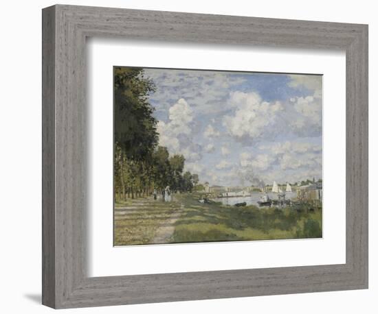 Le Bassin D'Argenteuil, 1872-Claude Monet-Framed Giclee Print