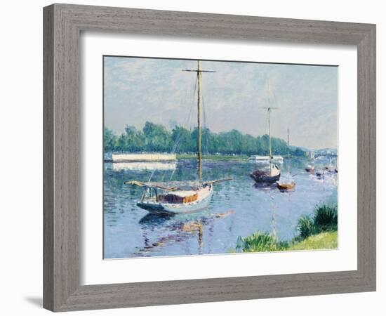 Le bassin d'Argenteuil. 1882-Gustave Caillebotte-Framed Giclee Print