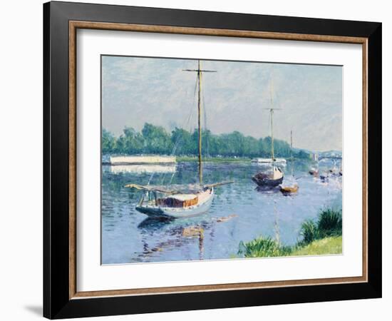 Le bassin d'Argenteuil. 1882-Gustave Caillebotte-Framed Giclee Print