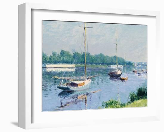 Le bassin d'Argenteuil. 1882-Gustave Caillebotte-Framed Giclee Print