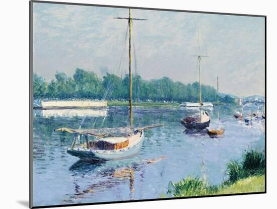 Le bassin d'Argenteuil. 1882-Gustave Caillebotte-Mounted Giclee Print