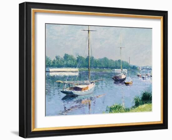 Le bassin d'Argenteuil. 1882-Gustave Caillebotte-Framed Giclee Print