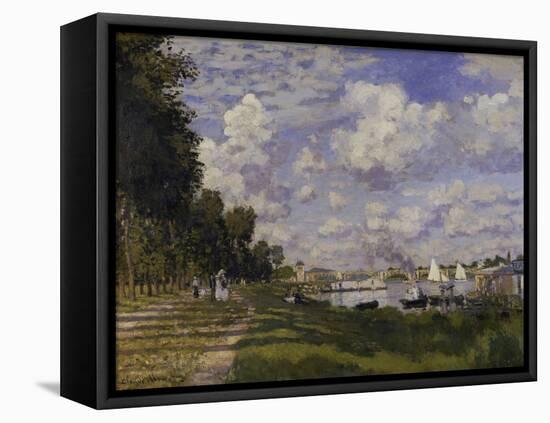 Le Bassin d'Argenteuil, c.1872-Claude Monet-Framed Premier Image Canvas