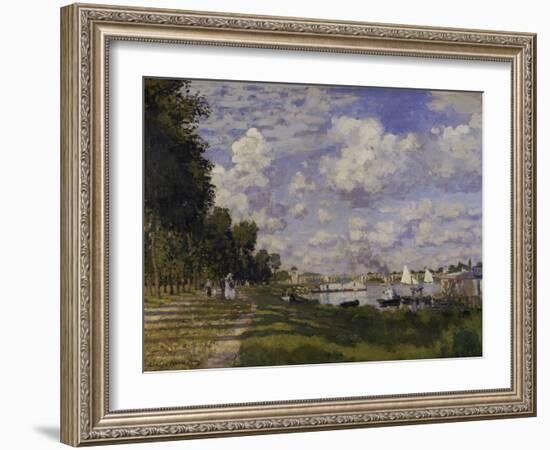 Le Bassin d'Argenteuil, c.1872-Claude Monet-Framed Giclee Print