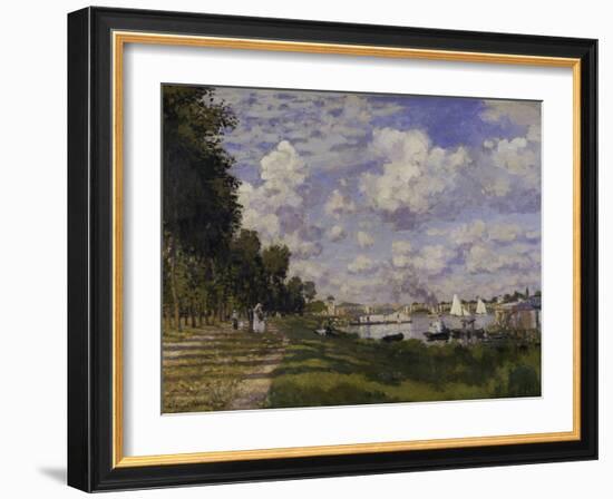 Le Bassin d'Argenteuil, c.1872-Claude Monet-Framed Giclee Print