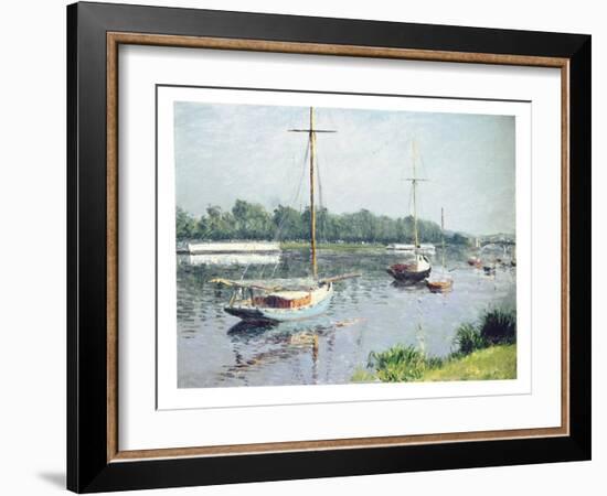 Le Bassin D'Argenteuil, C.1882-Gustave Caillebotte-Framed Giclee Print