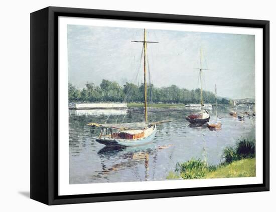 Le Bassin D'Argenteuil, C.1882-Gustave Caillebotte-Framed Premier Image Canvas