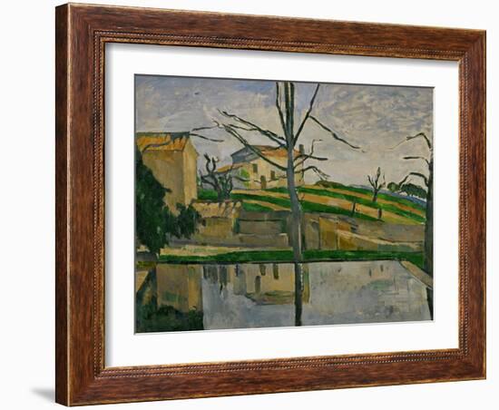 Le Bassin Du Jas De Bouffan, 1878-Paul Cézanne-Framed Giclee Print