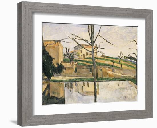 Le Bassin Du Jas de Bouffan, circa 1878-Paul Cézanne-Framed Giclee Print