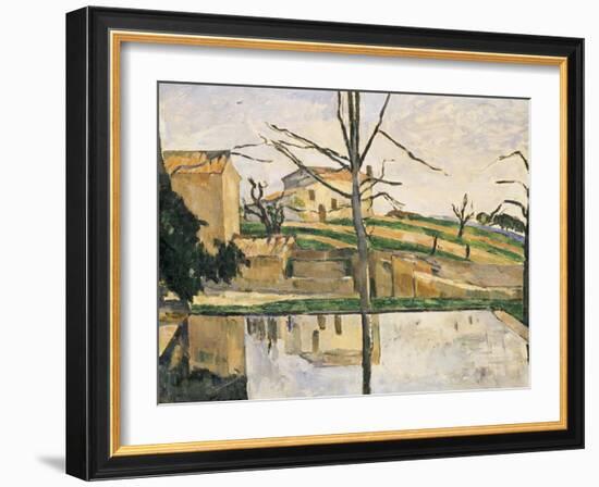 Le Bassin Du Jas de Bouffan, circa 1878-Paul Cézanne-Framed Giclee Print