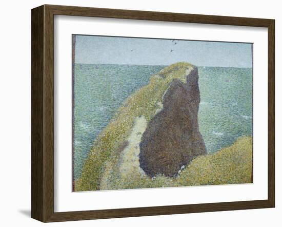 Le Bec Du Hoc, Grandcamp-Georges Seurat-Framed Giclee Print