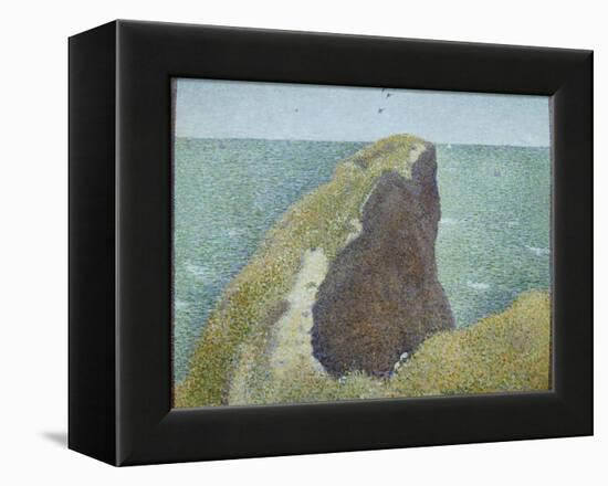 Le Bec Du Hoc, Grandcamp-Georges Seurat-Framed Premier Image Canvas