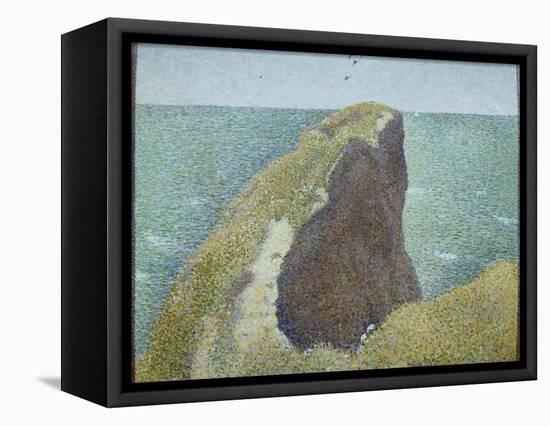 Le Bec Du Hoc, Grandcamp-Georges Seurat-Framed Premier Image Canvas