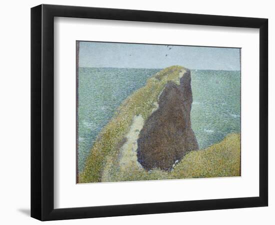 Le Bec Du Hoc, Grandcamp-Georges Seurat-Framed Giclee Print