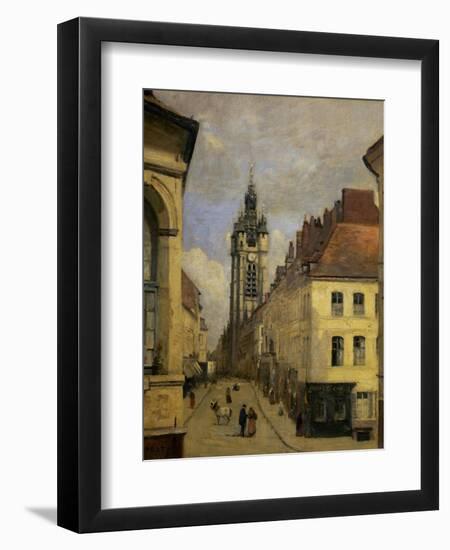 Le Beffroi De Douai, 1871-Jean-Baptiste-Camille Corot-Framed Giclee Print