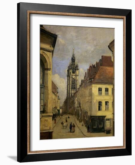 Le Beffroi De Douai, 1871-Jean-Baptiste-Camille Corot-Framed Giclee Print