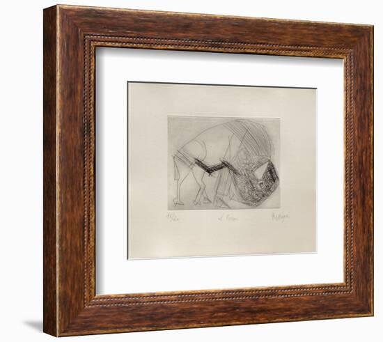 Le Bison-Jean Messagier-Framed Collectable Print