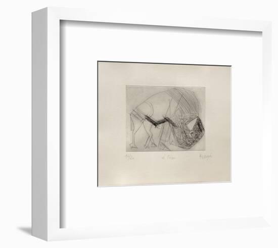 Le Bison-Jean Messagier-Framed Collectable Print