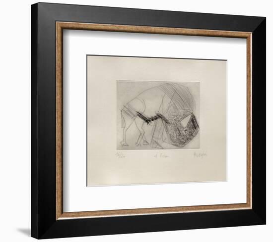 Le Bison-Jean Messagier-Framed Collectable Print