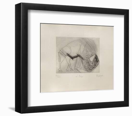 Le Bison-Jean Messagier-Framed Collectable Print