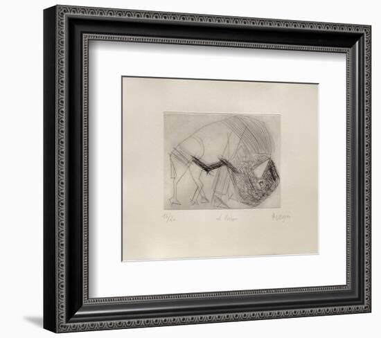 Le Bison-Jean Messagier-Framed Collectable Print