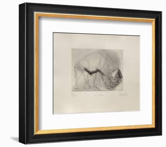 Le Bison-Jean Messagier-Framed Collectable Print