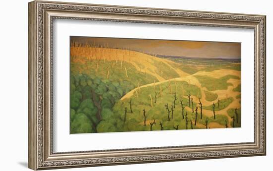 Le Bois de la Gruerie et le Ravin des Meurissons 1917-Felix Edouard Vallotton-Framed Premium Giclee Print