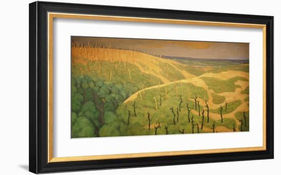 Le Bois de la Gruerie et le Ravin des Meurissons 1917-Felix Edouard Vallotton-Framed Premium Giclee Print