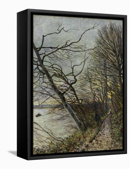 Le Bois de Roches, Veneux-Nadon-Alfred Sisley-Framed Premier Image Canvas