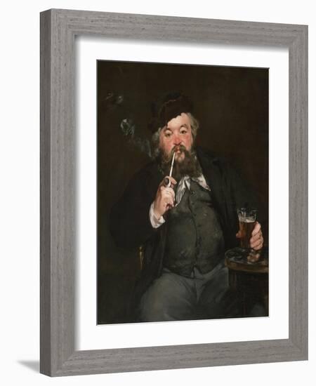 Le Bon Bock, 1873 (Oil on Canvas)-Edouard Manet-Framed Giclee Print