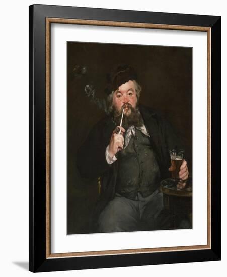 Le Bon Bock, 1873 (Oil on Canvas)-Edouard Manet-Framed Giclee Print