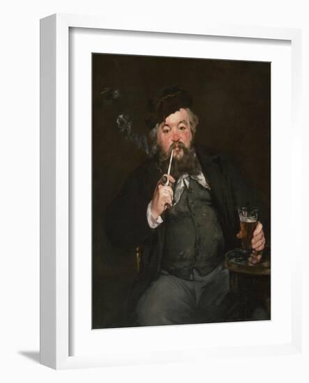 Le Bon Bock, 1873 (Oil on Canvas)-Edouard Manet-Framed Giclee Print