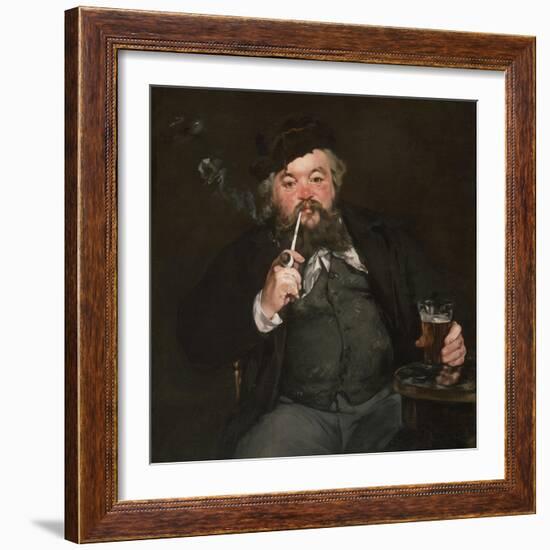 Le Bon Bock, 1873-Edouard Manet-Framed Premium Giclee Print