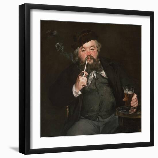 Le Bon Bock, 1873-Edouard Manet-Framed Premium Giclee Print