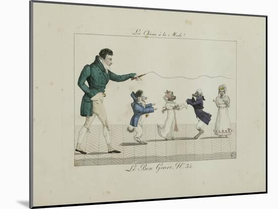 Le Bon Genre: Observations About the Parisian Fashion and Customs-Pierre Antoine Leboux De La Mesangere-Mounted Giclee Print