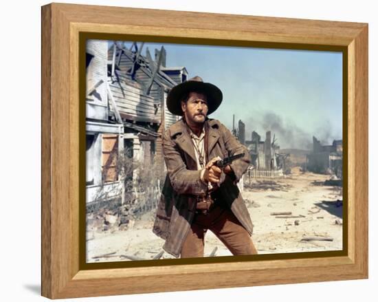 Le bon, la brute and le truand THE GOOD, THE BAD AND THE UGLY by SergioLeone with Eli Wallach, 1966-null-Framed Stretched Canvas
