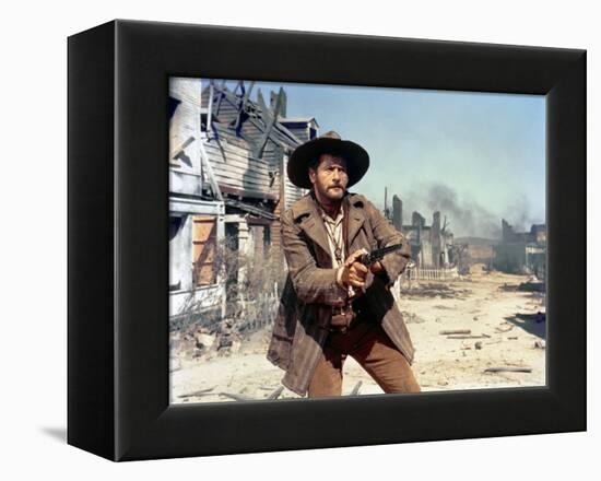 Le bon, la brute and le truand THE GOOD, THE BAD AND THE UGLY by SergioLeone with Eli Wallach, 1966-null-Framed Stretched Canvas